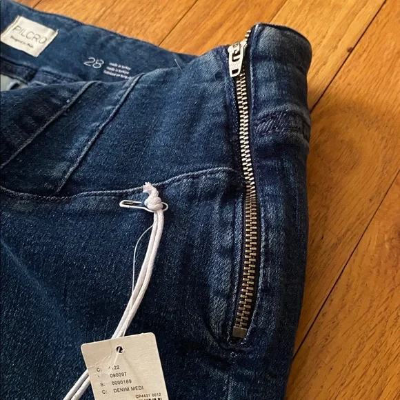 Pilcro NWT A-Line Trapeze High-Rise Wide-Leg Jeans Size 28 Anthropolgie - Picture 11 of 16